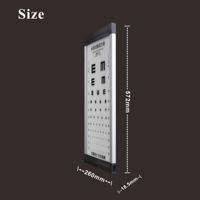 China Hot Sale Acrylic 2.5M E Led Vision Chart Eye Test for sale