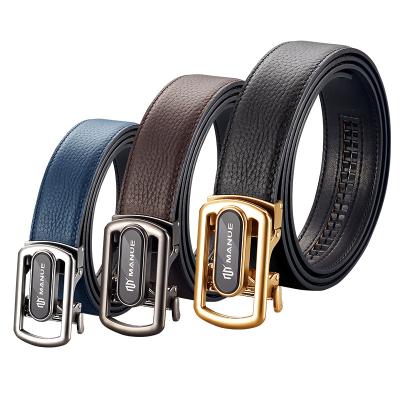 China Fashion.Casual.Business Custom Brand Buckle Automatic Belts For Men Cowhide Can Print Logo Ratchet Mens Genuine Leather Belts for sale