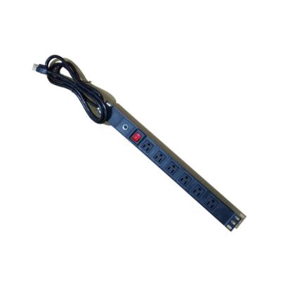 China 1U 15A 6 Way Metered High Power Rack America USA Type PDU For 19 Cabinet TUL-USA (15) N1006WGZKPB19A for sale