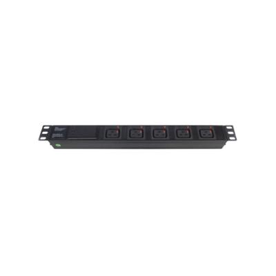 China 19 Inch 1U 5 Ways IEC Power Distribution Units C19 Modular PDU With 3 LED Surge Protector TUL-IEC (C19-2) N1005WDY30B19A for sale