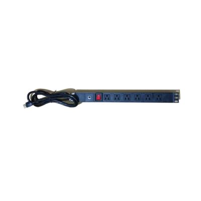 China 1U 15A 6 PDU USA 19 Inch Rackmount TUL-USA (15) N1006WGZKPB19A for sale