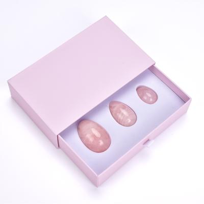 China China High Quality 3 Pcs Nephrite Set Jade Yoni Eggs With Drilled Instructions And Box For Women Gifts for sale