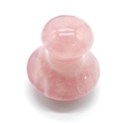 China Unique Design Body Health Care Jade Rose Quartz Face Massage Stone Mushroom Massager for sale