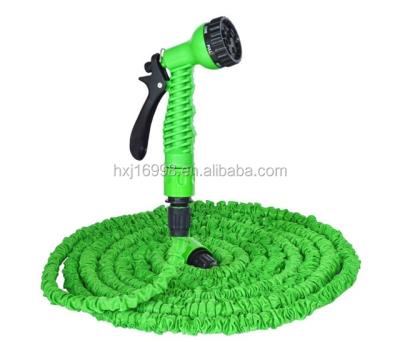 China Single Gun Increasing Flexible Garden Water Hose / Magic Flexible X Garden Water Hose With Spray Gun Wash Station for sale