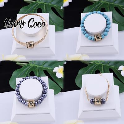 China Cring Cocos Hawaiian Newcomers Beads Dropship Polynesian Jewelry Wholesale Customized Hawaiian Pulseras Jewelry Set for sale