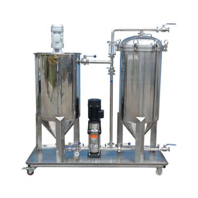 China Stainless Steel Diatomaceous Earth Filter With Mixer, diatomite filter machine for food and beverage for sale