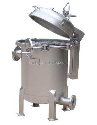 China industrial chemical filtration stainless steel movable bag filter housing Hydraulic oil filtration machine for sale