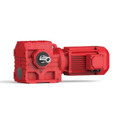 China Machinery Repair Shop S Series Type Transmission Gearbox Retarder Gear Motor Bevel Helical Box For Conveyor Reverse Gearbox For Buggy for sale