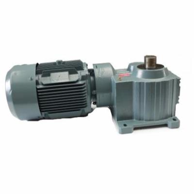 China Factory High Torque Low Noise Standard Customized K Series Cast Iron Helical Bevel Gearbox With Electric Motor for sale