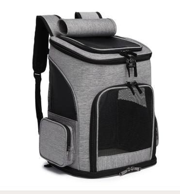 China Pet Cat Backpack Portable Small Dog Breathable Outdoor Carrier Bag Cat Carrying Backpack Foldable Pet Cat Travel Backpack Carrier for sale