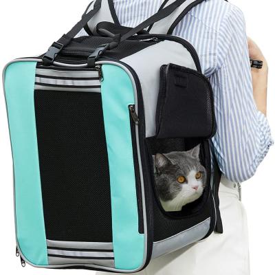 China Breathable Multi Function Expandable Cat Shoulder Carrier Bag Foldable Pet Cage Multi Function Pet Carrier Backpack Travel Pet Carrier Backpack for sale