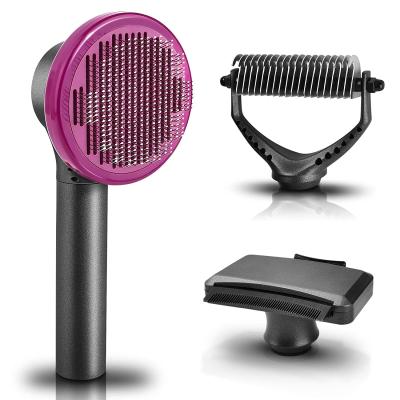 China Viable 3 in 1 Pet Hair Grooming Tool Pet Fur Cleaning and Removal Brush Pet Hair Remover Sweeps Comb for Dog and Cat for sale