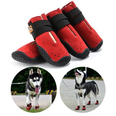 China Fashion Stocked Pet Shoes Walking Dog Paw Protector Anti-Slip Dog Shoes and Breathable Dog Shoes for sale