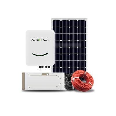 China Pnsolare Home Solar System 0ff Solar System Hardware/Software Grid 15kw 10kw 5kw Solar Panel Kit 0ff Grid Solar System Full Set for sale