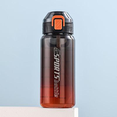 China Compact Design 700ml 1000ml Cycling Water Bottle 1l Sports Water Bottle With Lift Clear Student Water Bottle For School Boy Hydrate With Reusable for sale