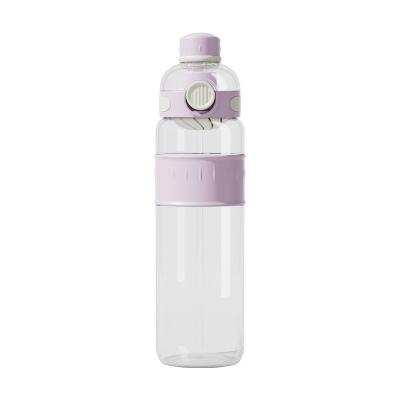 China Multiple Color 750ml/1000ml Tritan Plastic Water Bottle With Straw Portable Pop Up Top Water Bottle With Tea Water Separation Non Leakage Easy To Clean for sale