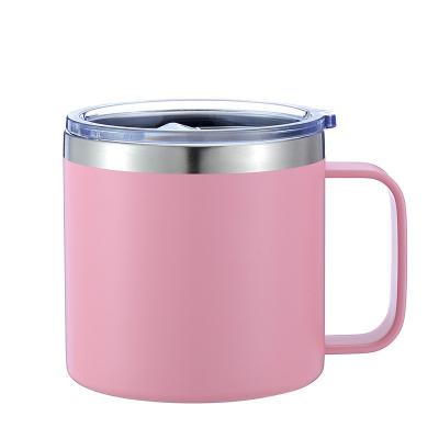 Κίνα Απομονωμένο ταξιδιωτικό κύπελλο Tumbler Cup με κάλυμμα 12oz διπλό τοίχωμα από ανοξείδωτο χάλυβα καφέ κύπελλο Tumbler προς πώληση