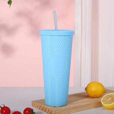 China Férias geladas Lilac Bling estofado plástico Cold Cup Tumbler 24oz à venda