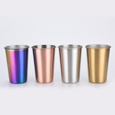 China 4 Pieces Stackable Stainless Steel Kids Tumblers Sturdy And User Friendly Metal Cups For School And Picnics for sale