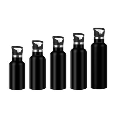 China Botellas de agua aisladas de acero inoxidable para niños con tapa de paja doble pared de vacío de metal termo botella de agua reutilizable botella de agua deportiva mantener caliente frío para la escuela en venta