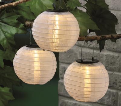 China Solar Collapsible Silk Solar Lantern For Hanging Outdoor Garden Decoration Use Cheap Price Solar Led Lantern for sale