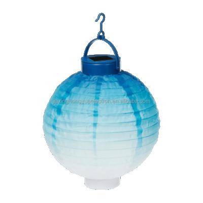 China Garden Solar Paper Lantern Camping Solar Hanging Lantern for sale