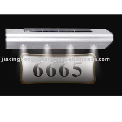 China Solar Garden and Outdoor Decoration House Number Light Made in China Solar Stair Light for sale