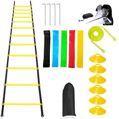 China Durable Outdoor Football Training Useful Agility Ladder Traction Umbrella Hobble Custom Equipment Speed ​​Training for sale