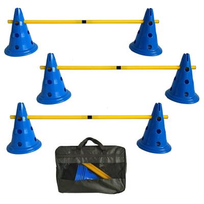 China Carry Easily Amazon Hot Sale Training Marker Soccer Football Sports Training Cones Obstacles Agility Flexible Cones Kit With Carry Bag for sale