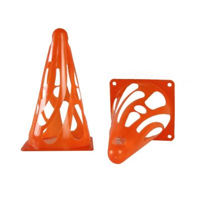 China Eco-friendly Material Football Agility Cones With Holes Football Training Equipment Soccer Disc Cones Soccer Cone for sale