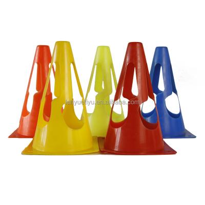 China Eco - Friendly Soccer Agility Cones With Holes Soccer Training Equipment Football Disc Cones Soccer Cone for sale