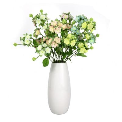 China Handmade Diy Window Display Flowers 5 Forks Small Artificial Oil Painting Bouquet Daffodil Flower For Home Decoration Display Branch for sale