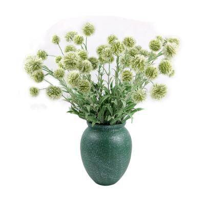 China Artificial Green Onion Balls Window Display Factory Hot Sales Bunch Flower For Home Party Decoration Flocking for sale