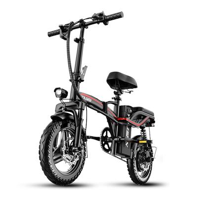 China New 14 Inch E-Bike 14 Inch E Bike 48V 28Ah Unisex Lightweight Cheap Battery Folding Electric Bike Bicycle for sale