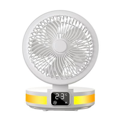 China 6000 mAh Low Floating Litio Bateria Circular Ventilador De Circluar Con Ventilador nocturna luz circulante sobrem portatil Aire for sale