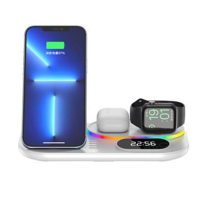 China New Shape Smart Watch Qi Qi Suction Stand Charger Palladium Wireless Charging Dock Multi-Function Fast Magnetic Wireless Design New Best-selling for sale