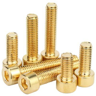 China Connection Socket Bolts Cup Head DIN912 Allen Key Hex Knurled Head Screws Metric Brass M3 M4 M5 M6 M8 Socket Cap Head Screws for sale