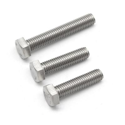 China Lowest Connection M5-M42 Mm Bolt Price M6 Screw DIN933 Sus304 Stainless Steel Bolt Sus 316 Bolt Stainless Steel ISO9001 for sale