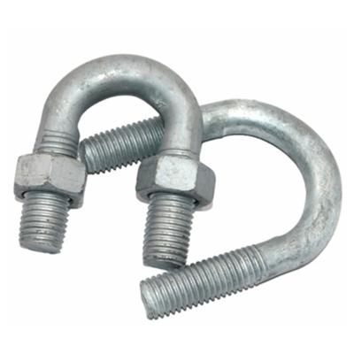 China Connection China Hot Dip Galvanized U Bolt Sizes Auto Part Trailer U Bolt Nut Pipe Clamp High Strength 316 Stainless Steel Square U Bolt for sale