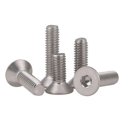 China Wholesale flat nuts - and - bolts csk flat head screws stainless steel DIN7991 hexagon socket countersunk head screws for sale