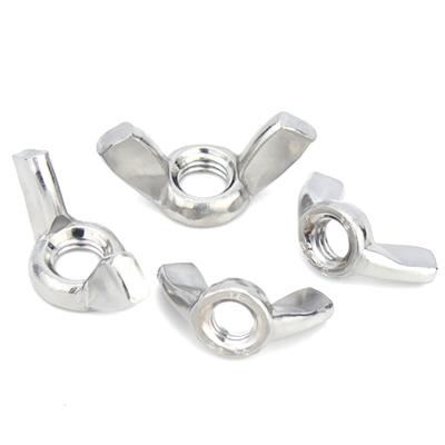 China High quality heavy industry butterfly nut din315 din314 m3 m4 m5 m6 m8 m10 m12 stainless steel nut wing nuts edged wings for sale