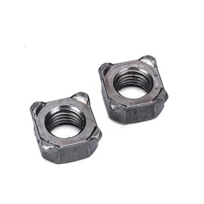 China Customized heavy industry in m5 - m12 carbon steel square weld china square nut with welding point DIN928b for sale