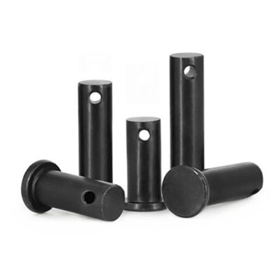 China High Quality Black Finish Flat Head Oxide Connection Pin Position Locating Pins Cylindrical With Hole M3 M4 M5 M6 M8 M10 M12 M14 for sale