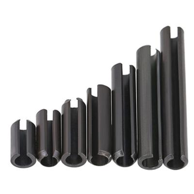 China Heavy Type DIN1481 Spring Rod Spring Connection Slotted Type Straight Pins Black Carbon Steel Spring Rod for sale