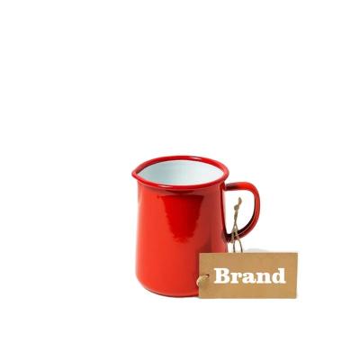 China Sustainable Hot Sale Enamel Custom 1 Pint Jug For Coffee for sale