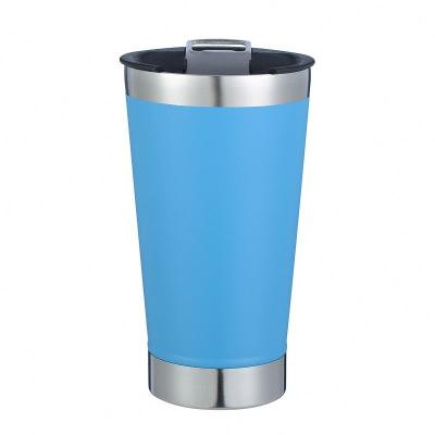 China Viable New Design Stainless Steel Beer Mug Wholesale Pint Mug With Built In Opener for sale