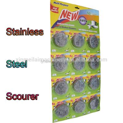 China Steel Wool Sustainable Scouring Pad, 18315708563 Kitchen Scrubber Clean Ball for sale