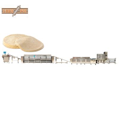 China Hydraulic automatic flat wheat flour bread tortilla cutter making machine for sale full production line for sale