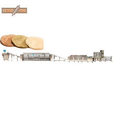 China Industrial Hydraulic Flour Burrito Fajita Bread Tortilla Making Machine For Sale Full Automatic Production Line Dedicated Food Industry for sale