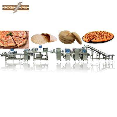 China Pizza Pita Automatic Pizza Base Making Machine Production Line Including Tray Ensuring High Quality Bakery Industry Best Choice for sale